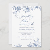  Bloemen Iets Blauw Vrijgezellenfeest Kaart (Voorkant)