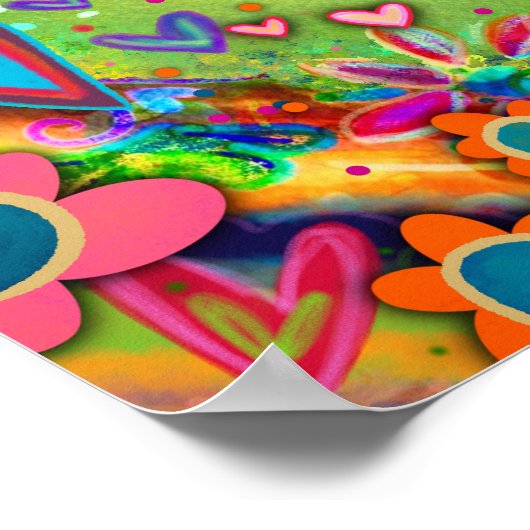  bloemen Ik ben Motivatie inspiratie Poster (Hoek)