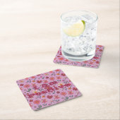 Bloemen Ik ben positief Onderzetter ingesteld (Insitu)