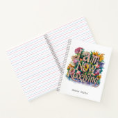 *~* Bloemen IK ONTVANG NU AP85 20 Manifesting Notitieboek (Binnen)