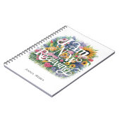 *~* Bloemen IK ONTVANG NU AP85 Manifesting 10 Notitieboek (Linkerzijde)