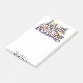 *~* Bloemen IK ONTVANG NU AP85 Manifesting 3 Post-it® Notes (Schuin)