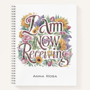 *~* Bloemen IK ONTVANG NU AP85 Manifesting 6 Notitieboek