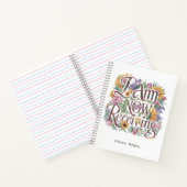 *~* Bloemen IK ONTVANG NU AP85 Manifesting 6 Notitieboek (Binnen)