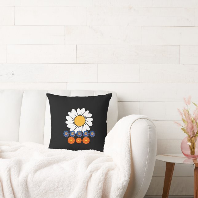 Bloemen Illustratie Kussen (Bank)