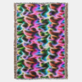 Bloemen in abstract pastelkleurkussen deken (Voorkant Verticaal)