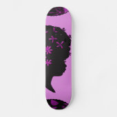 bloemen in afro skateboard (Voorkant)