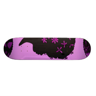  bloemen in afro skateboard