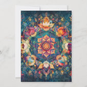 Bloemen in Beweging | Bloem Mandala Ontwerp Kaart (Achterkant)