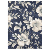 Bloemen in blauw klembord (Achterkant)