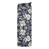 Bloemen in blauw thermosbeker (Gedraaid links)
