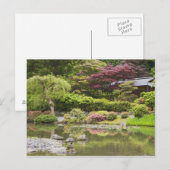 Bloemen in bloei bij de Japanse tuin, Briefkaart (Voorkant / Achterkant)