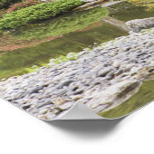 Bloemen in bloei bij de Japanse tuin, Poster (Hoek)