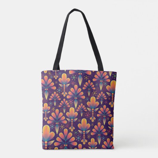 bloemen in bloei canvas tas (Achterkant)