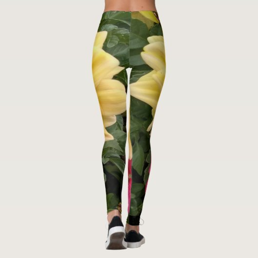 Bloemen in bloei leggings (Achterkant)