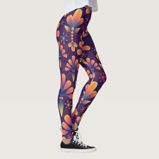 bloemen in bloei leggings (Rechts)