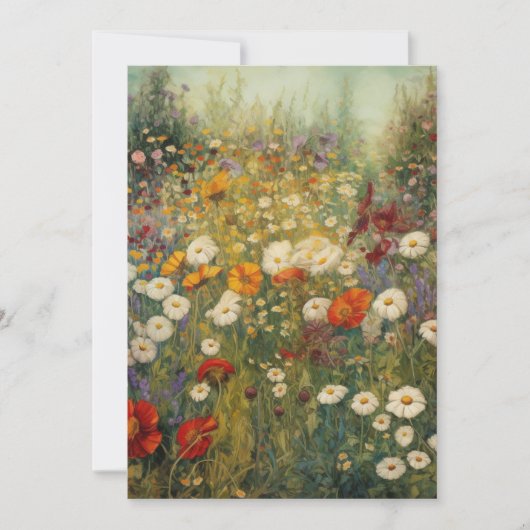 Bloemen in bloei save the date (Voorkant)