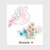 Bloemen in bloei v1 sticker (Vel)