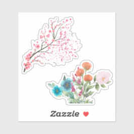 Bloemen in bloei v1 sticker