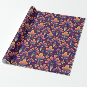 bloemen in bloei verpakkingspapier cadeaupapier