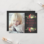 Bloemen in Bloom | ChalkboardKaart Kaart (Voorkant / Achterkant in situ)