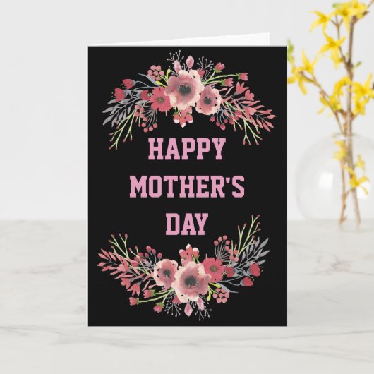 Bloemen in Bloom Moederdag Kaart (Gele Bloem)