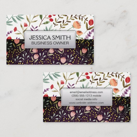Bloemen in Bloom Visitekaartje (Voorkant / Achterkant)