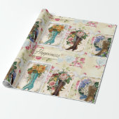  bloemen in Boots Cadeaupapier (Uitgerold)