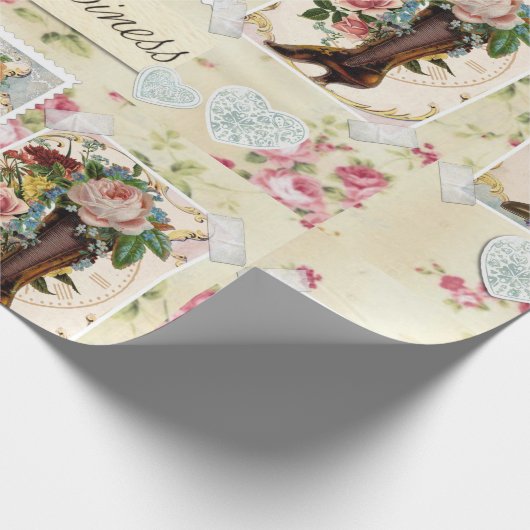  bloemen in Boots Cadeaupapier (Hoek)