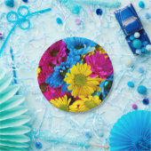 Bloemen in Bord fluorescerend papier (Feest)