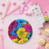 Bloemen in Bord fluorescerend papier (Feest)