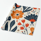 Bloemen in cadeaupapier (Uitgerold)