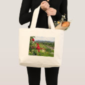 Bloemen in Castello di Amorosa Grote Tote Bag (Voorkant (product))