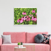Bloemen in Chateau Morrisette Winery, Floyd, VA Canvas Afdruk (Insitu (Woonkamer))