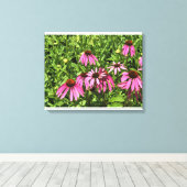 Bloemen in Chateau Morrisette Winery, Floyd, VA Canvas Afdruk (Insitu (Houten vloer))