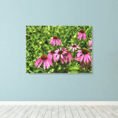 Bloemen in Chateau Morrisette Winery, Floyd, VA Canvas Afdruk (Insitu (Houten vloer))
