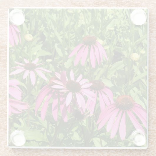 Bloemen in Chateau Morrisette Winery, Floyd, VA Glazen Onderzetter (Achterkant)