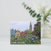 Bloemen in Cobh, Briefkaart Ierland (Staand voorkant)