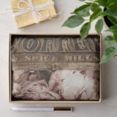  bloemen in Coffee Crate-decoupage Tissuepapier (Geschenk)