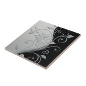 Bloemen in contrast tegeltje (Zijkant)