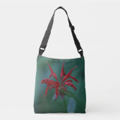Bloemen in de bergen dubbelzijdig  crossbody tas (Voorkant)
