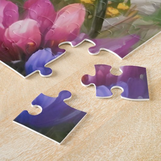 Bloemen in de bergen legpuzzel (Zijkant)
