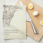 Bloemen in de handdoek van Dish van de Manuscript  (Quarter Fold)