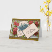 Bloemen in de Kaart van de post - Birthday (Gele Bloem)