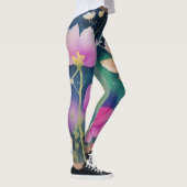 Bloemen in de kosmos leggings (Rechts)