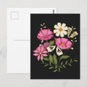 Bloemen in de lente briefkaart (Voorkant / Achterkant)