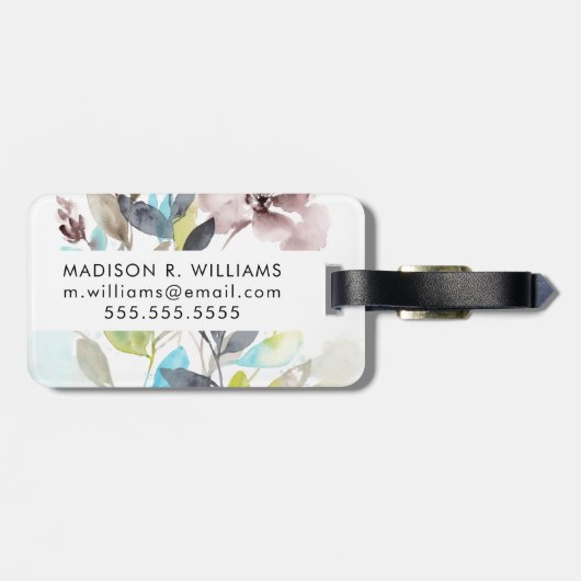 Bloemen in de Mix Bagagelabel (Achterkant horizontaal)