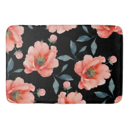 Bloemen in de nacht badmat