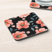 Bloemen in de nacht bier onderzetter (Linkerzijde)