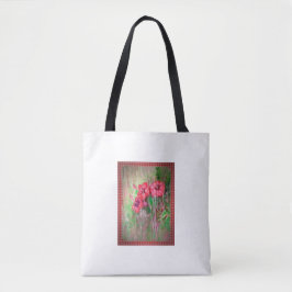 Bloemen in de regen tote bag